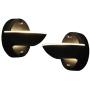 YIFONTIN LED Wall Lamp Sconces 7.5W 3000K Warm Light Dimmable Two-Piece Wall Lamp Set for Hallway Staircase Garage Bedroom Living Room, Matt Black.