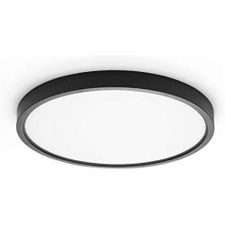 TALOYA Flush Mount LED Ceiling Light Fixture Black,20W (12 Inch-1 Pack) Ceiling Lamp Surface Mount for Kitchen Bedroom Utility Closet Room,3 Color Temperatures in One (3000k/4000k/6500k)