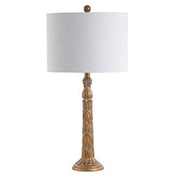 JONATHAN Y JYL3032A Blanche 28.7'' Resin LED Lamp Traditional,Classic for Bedroom, Living Room, Office, College Dorm, Coffee Table, Bookcase, Antique Gold