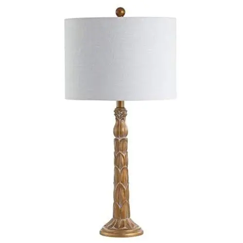 JONATHAN Y JYL3032A Blanche 28.7'' Resin LED Lamp Traditional,Classic for Bedroom, Living Room, Office, College Dorm, Coffee Table, Bookcase, Antique Gold