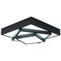 Modern Black Ceiling Lighting Fixture, 30W Flush Mount Black 6500K (Cool White) Square Classic Modern Metal LED Square Ceiling Lamp for Living Room Kitchen Dining Room Modern Black Ceiling Lighting Fixture, 30W Flush Mount Black 6500K (Cool White) Square Classic Modern Metal LED Square Ceiling Lamp for Living Room Kitchen Dining Room