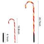 SUNYPLAY Christmas Candy Cane Pathway Marker Lights,10 Pack Outdoor Decoration Lights for Holiday Walkway Patio Garden.