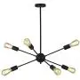 Chandeliers 6 Lights Modern Pendant Lighting Industrial Vintage Ceiling Light Fixture for Kitchen Dining Room Living Room (Black) Chandeliers 6 Lights Modern Pendant Lighting Industrial Vintage Ceiling Light Fixture for Kitchen Dining Room Living Room (Black)