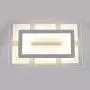 LITFAD Rectangular LED Flush Light Minimalist Acrylic Ultrathin Ceiling Lamp 35.5'' Length, Modern Pandent Light for Dinning Room Bedroom Living Room, Warm Light