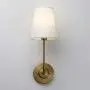 Pathson Rustic Wall Sconce with Fabric Shade, Modern Vintage Wall Mounted Lamp 1-Light Fixture Suitable for Bedroom Living Room, Antique Brass Finish 2-Pack (Antique)