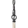 LOG BARN Rustic Mason Jar Lights, Farmhouse Chandelier Metal Finish with Glass Shades, Linear Hanging Pendant for Kitchen Island, Dining Room