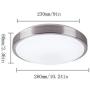 AFSEMOS Flush Mount Ceiling Light 18W- 8 inches Modern LED Ceiling Light Fixture - Ideal for Kitchen Bathroom Closet Bedroom Laundry Room Lighting-Cool White (6000K) - 110 V