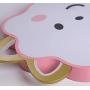 LAKIQ Pink Cloud Shaped Flush Mount Ceiling Lamp Girl’s Room Modern Acrylic LED Close to Ceiling Light Fixture Creative Cartoon Style for Girl’s Bedroom Nursery Living Room (White Light)