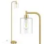 Industrial Floor Lamp with Hanging Glass Shade Brass Gold Farmhouse Indoor Pole Light with Edison E26 Base Vintage Rustic Standing Tall Lighting for Living Room Bedroom Office(Bulb Not Included) Industrial Floor Lamp with Hanging Glass Shade Brass Gold Farmhouse Indoor Pole Light with Edison E26 Base Vintage Rustic Standing Tall Lighting for Living Room Bedroom Office(Bulb Not Included)