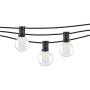 Mr Beams 1W G40 Globe Bulb LED Weatherproof Indoor/Outdoor String Lights, 25 feet, Black