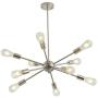 Sputnik Chandeliers Modern Vintage Pendant Lighting Industrial Ceiling Hanging Light 10 Lights, Nickel