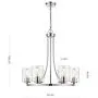 Ceiling Light Fixture Modern Chandeliers for Dining Rooms，Pendant Lighting for Living Room Foyer Hallway Entryway, D25'' x H 25.25''，Chandelier Light Fixture by Sunlighting