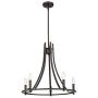 Emliviar Modern Farmhouse Dining Room Chandelier, 5-Light Kitchen Pendant Light in Oil Rubbed Bronze Finish, 010-5 ORB