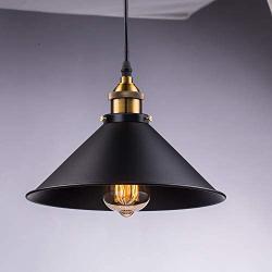 Licperron Industrial Pendant Light E26 E27 Base Vintage Hanging Pendant Lights Retro Pendant Light Fixture Home Kitchen Lighting 3 Pack