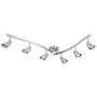NOMA Track Lighting | Foldable & Adjustable Ceiling Light Fixture | Perfect for Kitchen, Hallway, Living Room, and Bathroom | Brushed Steel, 6-Light NOMA Track Lighting | Foldable & Adjustable Ceiling Light Fixture | Perfect for Kitchen, Hallway, Living Room, and Bathroom | Brushed Steel, 6-Light
