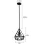 Combuh Pendant Light Industrial Chandelier Vintage Ceiling Light Fixture Hanging Light for Dining Room Table Kitchen Island Hallway E26 Socket (Bulb not Included)