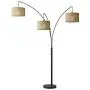 Adesso 4238-26 Trinity Arc Floor Lamp Antique Bronze FinisH, Beige Burlap Lamp. Home Decor Lamps and Light Fixtures, 82'',3 Arm Adesso 4238-26 Trinity Arc Floor Lamp Antique Bronze FinisH, Beige Burlap Lamp. Home Decor Lamps and Light Fixtures, 82'',3 Arm