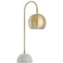 JONATHAN Y JYL6000A Stephen 23.5'' Metal/Marble LED Lamp Contemporary,Modern,Transitional for Bedroom, Living Room, Office, College Dorm, Coffee Table, Bookcase, Brass Gold/White