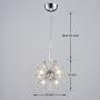 Saint Mossi Crystal Vintage Pendant 6-Lights G9 Base Modern Chrome Sputnik Hanging Light Industrial Hanging Pendant Light Fixture for Kitchen Dining Room Bedroom