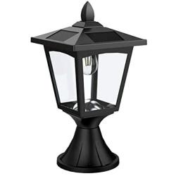 Solar Post Lights Outdoor, Solar Lamp Post Lights for Pathway, Driveway, Front/Back Door, Pack 1