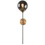 BOKT Glass Globe Wall Lamp Mid Century Wall Sconce Wall Light Fixture Bedroom Lighting Nordic Living Room Background Wall Lamp Mirror Headlights (Smoke Grey)