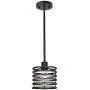VINLUZ One Light Indoor Modern Pendant Lighting Black Finish Chandeliers Rustic Farmhouse Ceiling Light Fixtures Hanging for Kitchen Island Dining Room