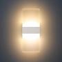 Modern LED Acrylic Wall Sconce Lighting 12W Warm White 2700K Up Down Wall Lamp for Bedroom Corridor Stairs Bathroom Indoor Lighting Fixture Not Dimmable Home Room Decor No Plug(1 Pack)