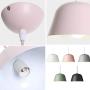 LAKIQ Modern Pendant Light Dome Shade Single Hanging Pendant Lamp Kitchen Island Lighting for Dining Room Living Room Bedroom (9.84,Grey)