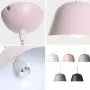 LAKIQ Modern Pendant Light Dome Shade Single Hanging Pendant Lamp Kitchen Island Lighting for Dining Room Living Room Bedroom (9.84,White)