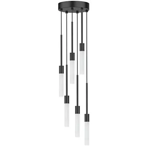 IESTARING LED Ceiling Pendant Lighting, 36W 6-Light Modern Industrial Chandelier Light Crystal Bubble Shade Height Adjustable Hanging Light Fixture for Dining Room Kitchen Hallway Bar Hotel (Frosted) IESTARING LED Ceiling Pendant Lighting, 36W 6-Light Modern Industrial Chandelier Light Crystal Bubble Shade Height Adjustable Hanging Light Fixture for Dining Room Kitchen Hallway Bar Hotel (Frosted)