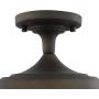 Light Society Crenshaw Flush Mount Ceiling Light, Oil Rubbed Bronze with Clear Glass Shade, Vintage Industrial Modern Lighting Fixture (LS-C246-ORB)