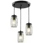 3-Light Mason Jar Chandelier Lighting Fixtures Farmhouse Glass Pendant Light, Black Semi Flush Mount Ceiling Hanging Light Adjustable Chandelier for Kitchen Island Dining Room Hallway 3-Light Mason Jar Chandelier Lighting Fixtures Farmhouse Glass Pendant Light, Black Semi Flush Mount Ceiling Hanging Light Adjustable Chandelier for Kitchen Island Dining Room Hallway