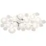 Modern Lilypad Ceiling Light Semi Flush Mount Fixture Chrome 30'' Wide Kitchen Bedroom - Possini Euro Design