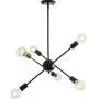 Modern Sputnik Chandelier Lighting Fixture 6 Lights Brushed Brass Chandeliers Mid Century Pendant Light Gold Ceiling Light Fixture for Hallway Bar Kitchen Dining Room (Black) Modern Sputnik Chandelier Lighting Fixture 6 Lights Brushed Brass Chandeliers Mid Century Pendant Light Gold Ceiling Light Fixture for Hallway Bar Kitchen Dining Room (Black)