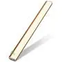 Wood Grain Closet Lights, Motion Sensor Wireless Pantry Light USB Rechargeable Under Cabinet Lights, Automatic Bedroom Light Bathroom Lighting (Wood Grain, Warm White, 4000k,158Lumen)