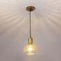 Popilion Antique Brass Metal Ceiling Pendant Light,Industrial Adjustable Pendant Lights with Smooth Surface