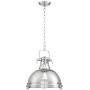 Arlo Chrome Pendant Light 15 3/4'' Wide Modern Farmhouse Industrial Metal Fixture for Kitchen Island Dining Room - Possini Euro Design