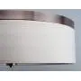Kira Home Walker 20'' Large Mid-Century Modern 3-Light Flush Mount Ceiling Light, Cream Fabric Shade + Round Glass Diffuser, Copper Bronze Finish Kira Home Walker 20'' Large Mid-Century Modern 3-Light Flush Mount Ceiling Light, Cream Fabric Shade + Round Glass Diffuser, Copper Bronze Finish