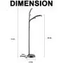 14W addlon LED Floor Lamp: Reading Light Craft Lights 2 Brightness Level Dimmable Head Natural Daylight Standing Pole Light with Gooseneck for Sewing Bedroom Office Artist (Black) -Floor Lamps 14W addlon LED Floor Lamp: Reading Light Craft Lights 2 Brightness Level Dimmable Head Natural Daylight Standing Pole Light with Gooseneck for Sewing Bedroom Office Artist (Black) -Floor Lamps