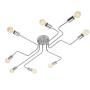 RUXUE Industrial Semi Flush Mount Ceiling Light Modern Sputnik Pendant Light for Kitchen Living Room Bedroom Dining Room