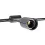 PUMING 6 Lights Ceiling Light Fixture,Semi-Flush Mount Black Metal Sputnik Chandelier for Home Bar Hotel Restaurant