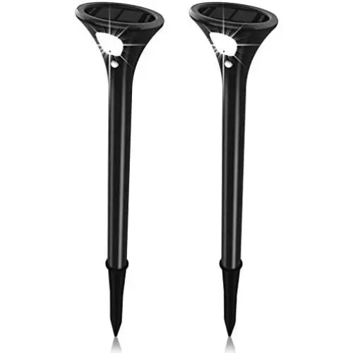 Solar Lights Outdoor,Solar Pathway Lights ,Solar Landscap Lights with Motion Sensor, Wireless Solar Landscape Spotlights，Solar Powered LED Lights for Yard/Patio/Garden/Walkway/Driveway-2Pack