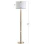 JONATHAN Y JYL1088A Gregory 60.5'' Metal/Marble LED Floor Lamp Contemporary,Transitional for Bedrooms, Living Room, Office, Reading, Brass Gold/White