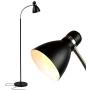 Brightech Avery - Dimmable Task & Reading LED Floor Lamp - Bright Modern Contemporary Standing Light - for Office, Bedroom, & Living Room - Sturdy and Lightweight - Black