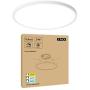 15.8 Inch Dimmable LED Flush Mount Ceiling Light 24W 3000K-4000K-5000K Selectable - Super Bright Mordern Slim Large Surface Mount LED Ceiling Light Round for Kitchen Bedroom Dining Room - 2 Pack