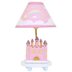 Princess Castle Table Lamp Girl Bedroom Bedside Lamp Pink Childrens Room Creative Cute Decorative Table Lamp Warm Romantic Dimmable Night Light