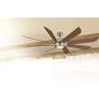 Harbor Breeze Hydra 70 Inch Brushed Nickel Indoor Ceiling Fan with Light and Remote Control (8-Blade)