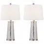 Maxax Table Lamps Set of 2 with White Fabric Shade, Bedside Nightstand Desk Lamps 3-Way Dimmable Decorative for Living Room Bedroom Dining Room Kitchen, Nickel Finish Maxax Table Lamps Set of 2 with White Fabric Shade, Bedside Nightstand Desk Lamps 3-Way Dimmable Decorative for Living Room Bedroom Dining Room Kitchen, Nickel Finish