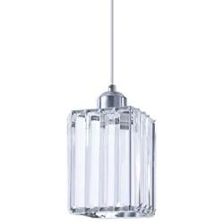 SHENGQINGTOP Modern Crystal Pendant Light for Kitchen Island, Bedroom, Living Room (Cuboid Pendant Light)