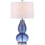 Safavieh Lighting Collection Mercurio Blue Double Gourd 28.5-inch Table Lamp (Set of 2)